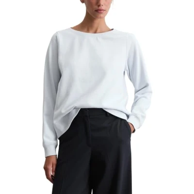 Abbildung von Marc O&#039;Polo Relaxed MIT Gepeachter OBERFLÄCHE Sweatshirt, Damen, Größe: XL, Calm blue