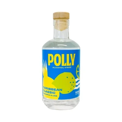 Abbildung von POLLY Caribbean Classic alkoholfreie Rum Alternative 500 ml ohne Zucker &amp; künstliche Aromen, vegan, glutenfrei perfekt für Cuba Libre