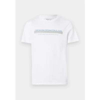 Abbildung von TOM Tailor Denim Tshirt print, Herren, Größe: XL, White