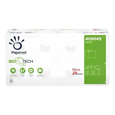 Abbildung von Papernet Toilettenpapier Superior 250 Blatt weiß 8 Rollen