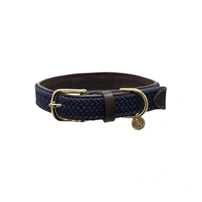 Abbildung von Kentucky Hundehalsband Geflochtenes Nylon Marineblau