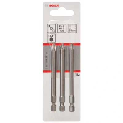Abbildung von Bosch BITS PH2/PZ2/T25 89MM 3 STK
