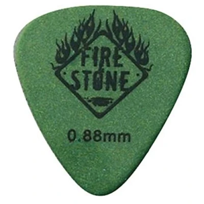 Abbildung von Fire Stone Plektrum/Pick Delrin Tex, 351 Form, angeraute Ausführung, 0,88 mm, grün, 12 Stück