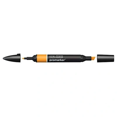 Abbildung von Winsor &amp; Newton &quot; ProMarker 0203195 Professioneller Layoutmarker 2 Spitzen, fein breit für Zeichnungen, Design Layouts Bernstein