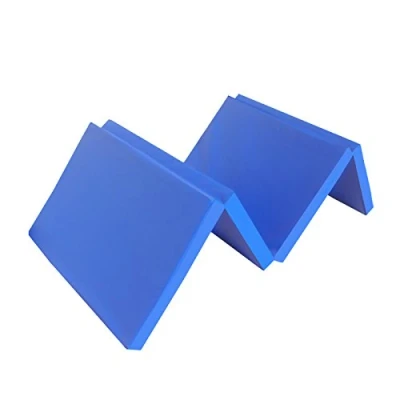 Abbildung von Turnmatte Klappbar 180 x 60 5 cm Blau Weichbodenmatte Gymnastikmatte