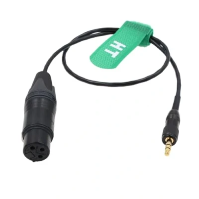 Abbildung von HangTon Mikrofon Audiokabel für Sony UWP D11 D21 Sennheiser SK500 G4 Transmitter XLR 3 Pin Female auf Locking 3.5mm 1/8&quot; TRS 20&quot;