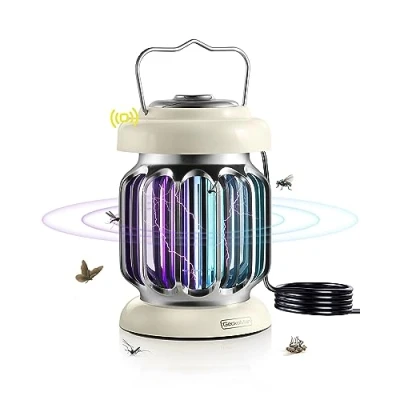 Abbildung von 2 Pack Hybrides Spektrum, Dämmerungsmodus Elektrische Fliegenfalle Innenbereich Insektenvernichter Elektrisch Mückenfalle Fruchtfliegenfalle Fliegenklatsche Fliegenfänger mit Lichtsensor