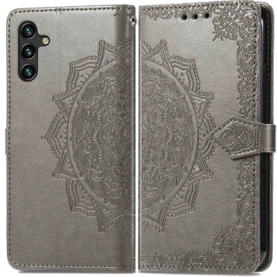 Abbildung von Samsung Galaxy A13 (5G) Hülle Kunstleder iMoshion Klapphülle Handyhülle Grau