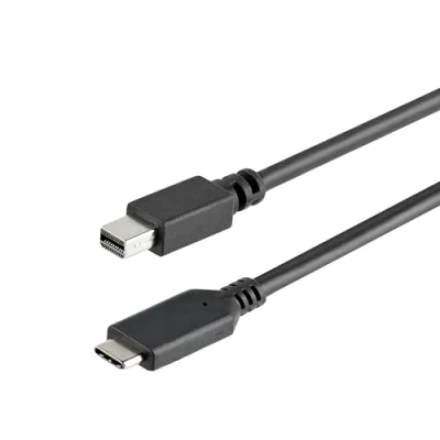 Abbildung von StarTech.com 1m USB C auf Mini DisplayPort Kabel zu mDP 4K 60Hz Schwarz (CDP2MDPMM1MB)