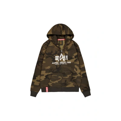 Abbildung von Alpha Industries Basic ZIP Hoody Sweatjacke, Herren, Größe: Large, Olive