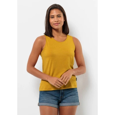 Abbildung von Jack Wolfskin Travel Top, Damen, Größe: Small, Curry