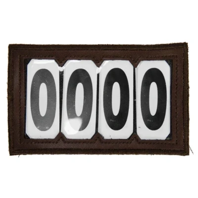 Abbildung von Kentucky Startnummern Klettverschluss PVC Braun