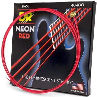 Abbildung von DR Strings Hi Def Neon Red Bass Lite