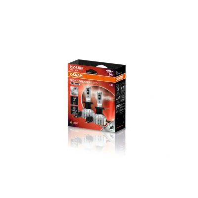 Abbildung von OSRAM NIGHT BREAKER LED START H7, Fern und Abblendlicht mit Straßenzulassung, bis zu 230% mehr Helligkeit, 6000 K, 12 V