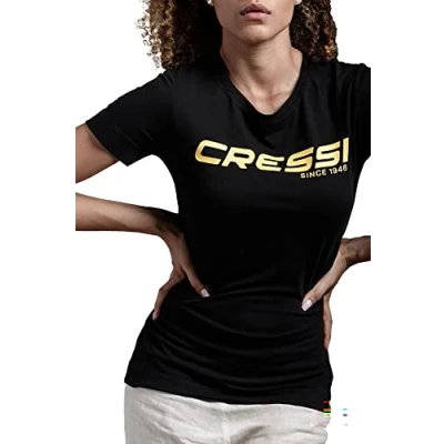 Abbildung von Cressi T Shirt, Lady, Shwarz Gelb, L