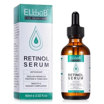 Abbildung von P Beauty Retinol Serum Gesicht 60ml, Vegan Anti Aging Gesichtsserum gegen Falten, Unreinheiten, Akne Regenerierendes straffe Haut &amp; verfeinerte Poren Hyaluron Gesichtspflege
