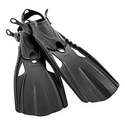 Abbildung von Intex 55635 Große Supersportflossen, latexfrei, schwarz, 4145 EU