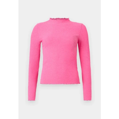 Abbildung von ONLY Onlemma HIGH NECK Strickpullover, Damen, Größe: XS, Pink yarrow