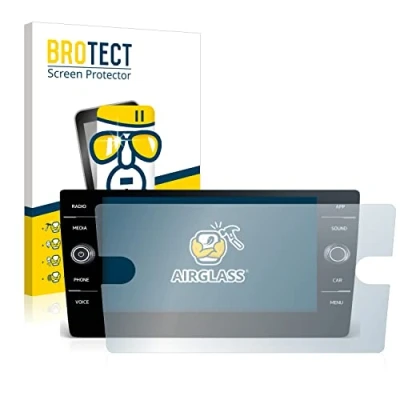 Abbildung von BROTECT Schutzglas für Volkswagen Passat Variant TDI DSG 2020 Discover Media 8&quot; Schutzfolie Panzer Folie Glas [Extrem Kratzfest 9H,