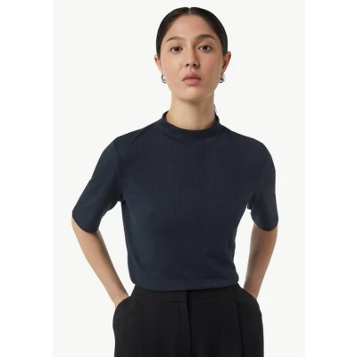 Abbildung von comma MIT Turtleneck Tshirt basic, Damen, Größe: 42, Royalblau