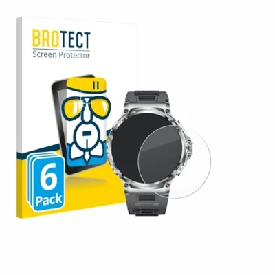 Abbildung von BROTECT Schutzglas für Smartwatch V69 1.85&quot; (6 Stück) Schutzfolie Panzer Folie Glas [Extrem Kratzfest 9H, Anti Fingerprint, Ultra Transparent]