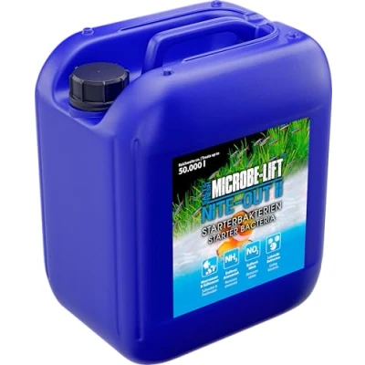 Abbildung von Microbe Lift Nite Out II 5 L Lebende Starterbakterien zur schnellen und sicheren Einrichtung von Meer Süßwasseraquarien, fördert die biologische Balance, 100% biologisch.