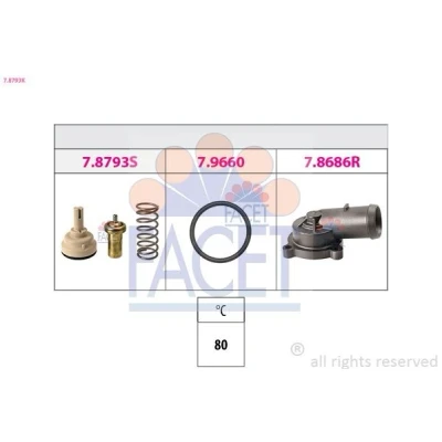 Abbildung von Thermostat, Kühlmittel FACET 7.8793K