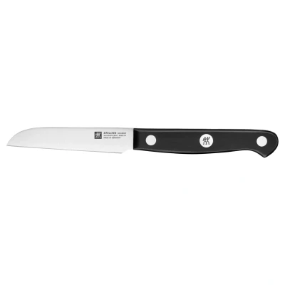 Abbildung von ZWILLING Gourmet Gemüsemesser, 8 cm, Rostfreier Spezialstahl, Ergonomischer Kunststoff Griff, Schwarz Made in Germany