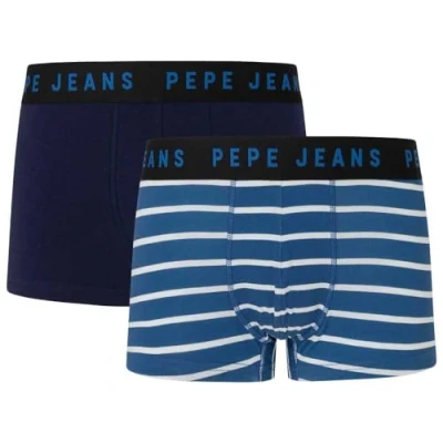 Abbildung von Pepe Jeans Stripes 2 PACK Panties, Herren, Größe: Small, Dark blue