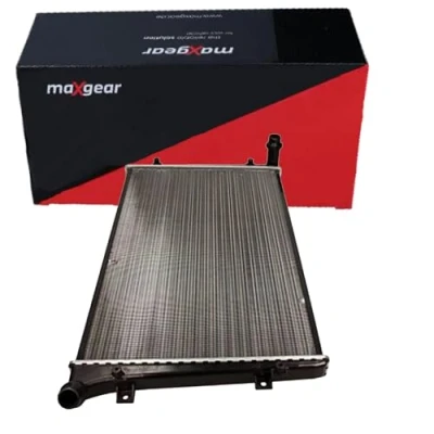 Abbildung von MAXGEAR AC223946 Kühler, Motorkühlung Aluminium 408 648 32, 33 Kühlrippen mechanisch gefügt, gelötet VOLKSWAGEN: Golf 5 Schrägheck