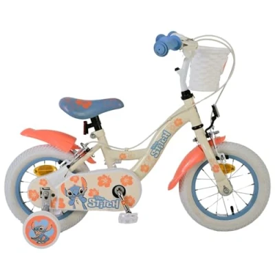 Abbildung von VOLARE BICYCLES Kinderfahrrad Disney Stitch. 12 Zoll. ohne Rücktrittbremse
