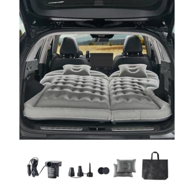 Abbildung von VEVOR Auto Luftmatratze Aufblasbares Luftbett Camping Kofferraum Matratze Grau