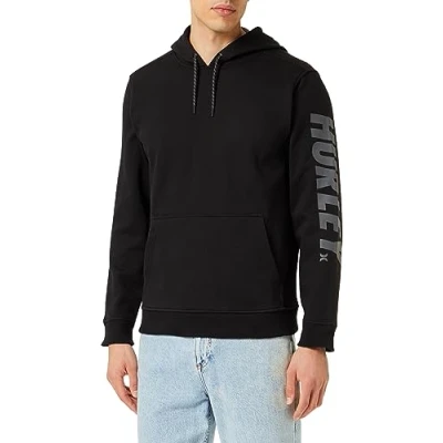 Abbildung von Hurley Herren Acadia Heat Fleece Po Pullover Sweater, Schwarz, XL