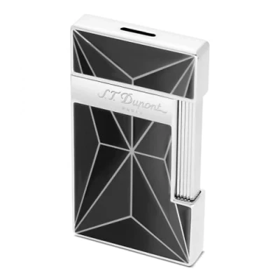 Abbildung von S.T. Dupont 028070 Feuerzeug Slimmy Chrom/Schwarz