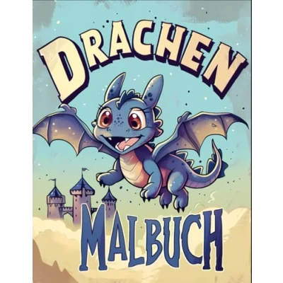 Abbildung von Drachen Malbuch: Tolles Geschenk für Kinder, Jungen und Jugendliche.