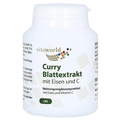 Abbildung von Curry Blattextrakt mit Eisen und C Kapse 90 St