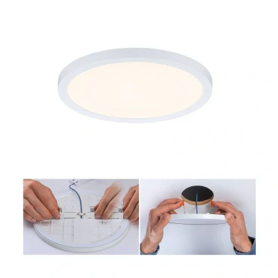 Abbildung von Paulmann 93049 LED Panel Einbauleuchte Areo VariFit IP44 3 Stufen dimmbar 175mm rund incl. 1x13 Watt Weiß Kunststoff 3000 K