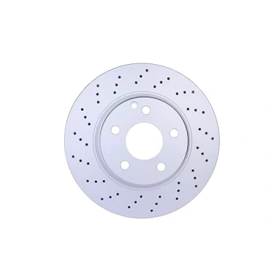 Abbildung von HELLA PRO 8DD 355 106 871 Bremsscheibe 312 28 05/06 112 gelocht, innenbelüftet beschichtet ohne Radbefestigungsbolzen, Radnabe