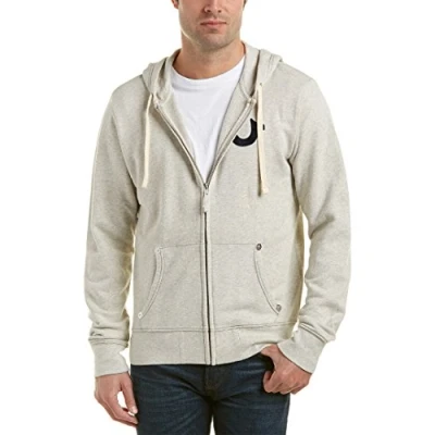Abbildung von True Religion Herren Buddha Logo Zip Hoodie2 Kapuzenpullover, Hellbeige, Large