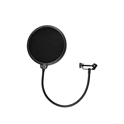Abbildung von TIE Studio professioneller Popfilter mit doppelter Nylonbespannung, schwarz, 19 90001