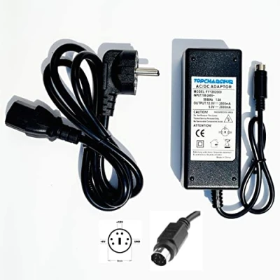 Abbildung von TOP CHARGEUR * Netzteil Netzadapter Ladekabel Ladegerät 12V 5V 2A 6 PIN für Festplatte Zaapa JHS Q05/12 S334
