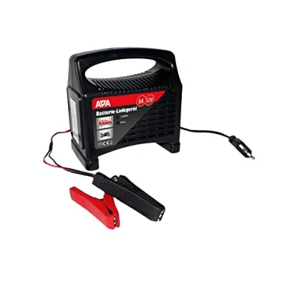 Abbildung von APA 16625 Batterie Ladegerät, für Bleibatterien, 2 stufig, automatische Sicherung, 12V, 6A