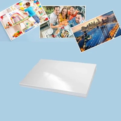 Abbildung von Wenrescry Fotopapier A4 Hochglänzend, 50 Blatt, 200g/m², Sofort Trocken, Ideal für Tintenstrahldrucker, Fotokarten, Hochweiß