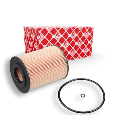Abbildung von FEBI BILSTEIN 103798 Ölfilter mit Dichtring Filtereinsatz MERCEDES BENZ: S Klasse Limousine, E ML