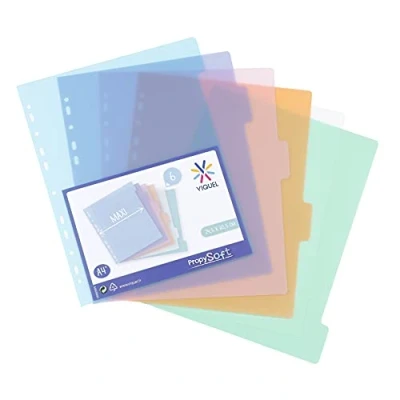 Abbildung von Viquel Maxi Set 6 Trennblätter aus Propysoft A4