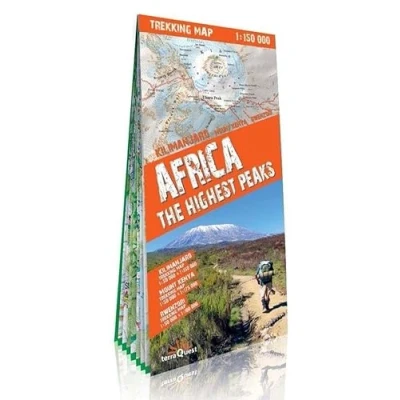 Abbildung von Trekking Map Africa, The Highest Peaks: Kilimanjaro, Mount Kenya, Rwenzori