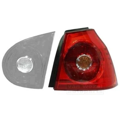 Abbildung von ABAKUS 441 1963R UE Rückleuchte rechts äusserer Teil P21W, H6W Rot ohne Lampenträger, Glühlampe VOLKSWAGEN: Golf 5 Schrägheck kfzteile,