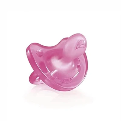 Abbildung von Chicco PhysioForma Silikon Schnuller 0 6 Monate, 1 Stück, Weicher und Zarter Schnuller, Unterstützt Physiologische Atmung Fördert Korrekte Entwicklung des Mundes, rosa