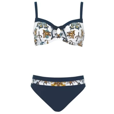 Abbildung von Sunflair Ethno Unifarben SET MIT BÜGEL Verstellbare Breiter Bikini, Damen, Größe: 42xD, Mehrfarbig
