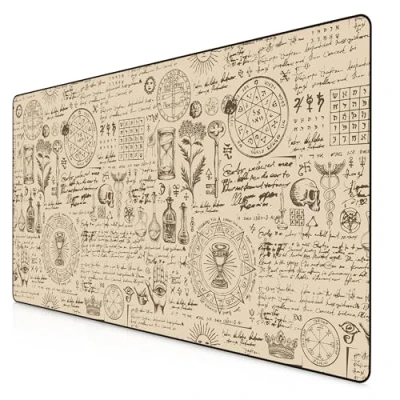 Abbildung von Titanwolf XXXL Übergröße Mauspad 1200x600mm, Gaming Mousepad Groß 120x60 cm Tischunterlage Large Size verbessert Präzision und Geschwindigkeit für Logitech Maus Tastatur, Alchemy